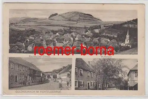 79482 Mehrbild Ak Goldkronach im Fichtelgebirge Bayreuther Straße, Hofanger