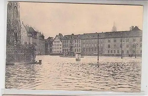 26386 Ak Hochwasser Katastrophe in Nürnberg 1909 Hauptmarkt