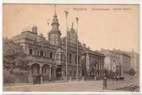 19577 Ak München Brienerstraße Schack Galerie 1908