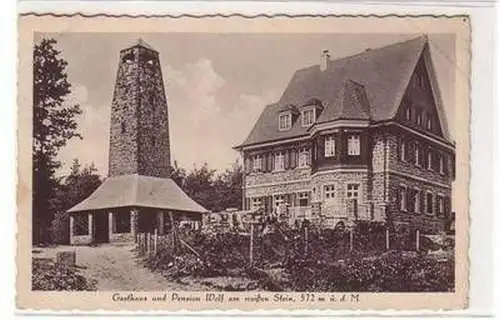 08129 Ak Gasthaus und Pension Wolf am weißen Stein 1930