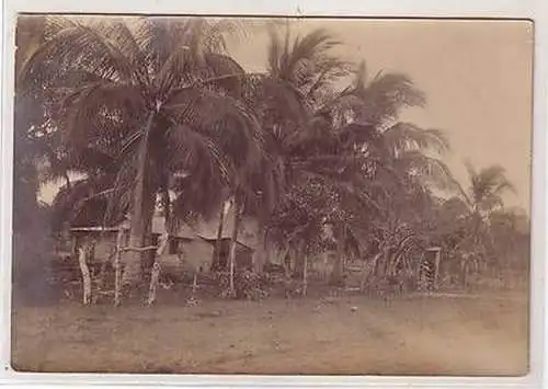 53890 Foto Kamerun Deutsche Kolonie Eingeborenenhütten um 1910