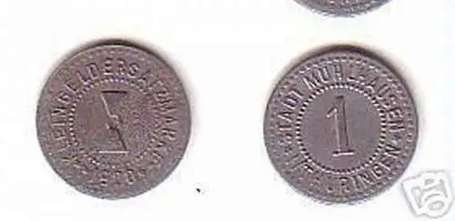 seltene Münze Notgeld Stadt Mühlhausen 1920