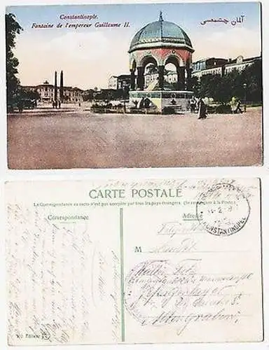 66652 Ak mit Feldpoststempel Türkei Feldpost Militär Mission Konstantinopel 1917