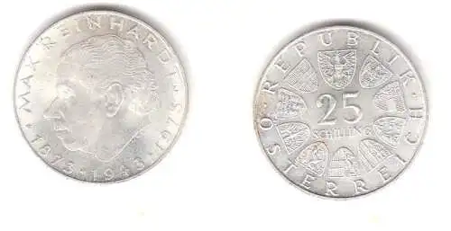 25 Schilling Silber Münze Österreich Max Reinhardt 1973 (113841)