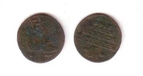 1 Pfennig Kupfer Münze Herzogtum Anhalt 1746 s