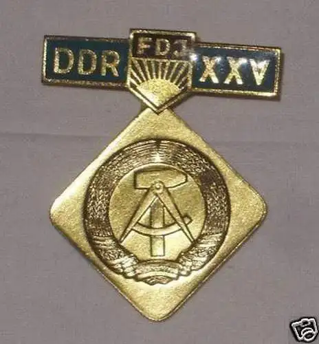 DDR Medaille FDJ Initiative DDR 25