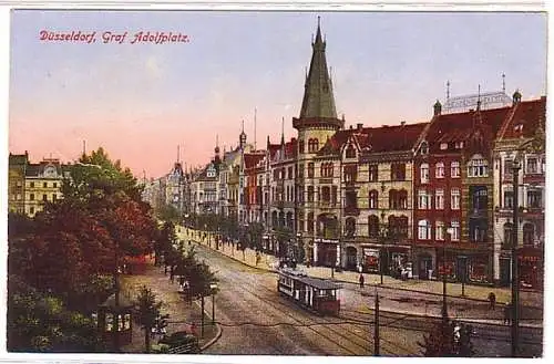 11507 Feldpost Ak Düsseldorf Graf Adolfplatz 1918