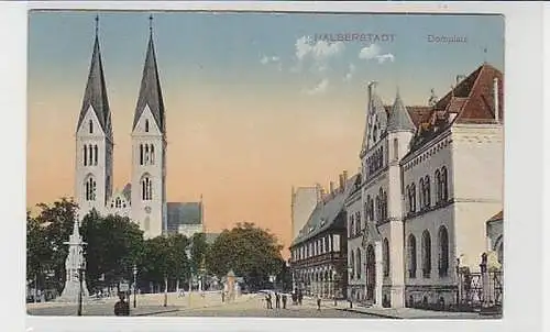 37226 Feldpost Ak Halberstadt Domplatz 1918