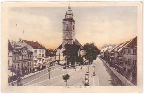 28504 Feldpost Ak Gotha Neumarkt 1918