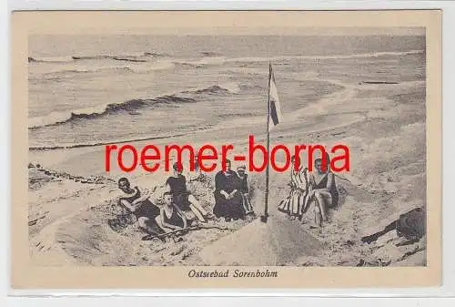 75246 Ak Ostseebad Sorenbohm Strandburg um 1930