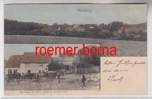 76298 Mehrbild Ak Maisberg bei Hettstedt Gasthaus 1901