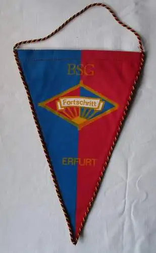 DDR Wimpel BSG Fortschritt Erfurt / 50 Jahre Gehörlosenkegelsport 1990 (114240)