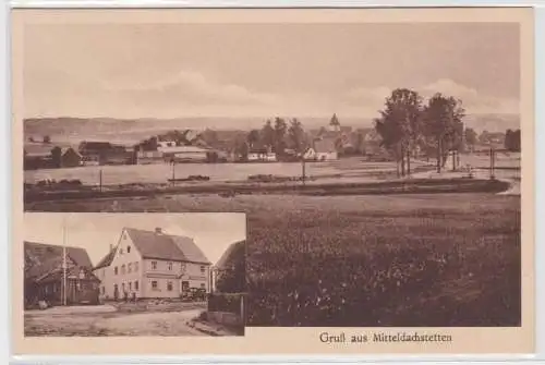 902098 Mehrbild Ak Gruß aus Mitteldachstetten Gastwirtschaft 1937