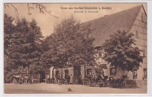 901036 AK Gruss aus Gasthof Königsfeld bei Rochlitz - Besitzer B. Gerhardt