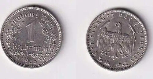 1 Mark Nickel Münze 3. Reich 1935 A, Jäger 354 (157892)