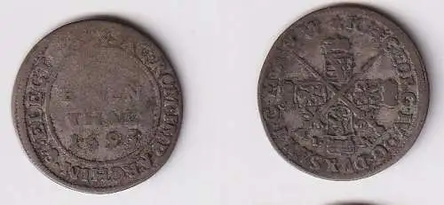 1/24 Taler Sachsen albertinische Linie 1693 IK s/ss (159691)