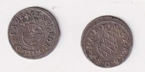 1/2 Batzen Silber Münze Bayern 1623 f.vz (155204)