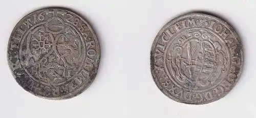 1 Groschen Silber Münze Sachsen Johann Georg I 1628 HI ss (140077)