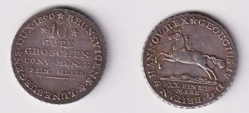 16 Gute Groschen Silber Münze Braunschweig-Calenberg Hannover 1820 vz (145313)