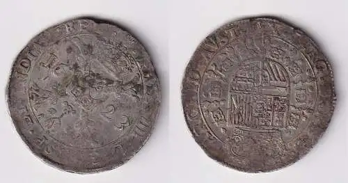 1 Patagon Silber Münze Spanische Niederlande Philipp IV. 1623 (118349)