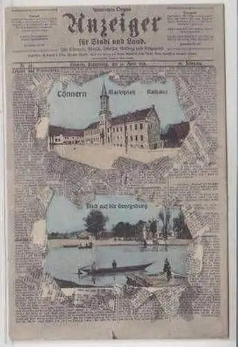 49963 Zeitungs Ak Cönnern Anzeiger 1908