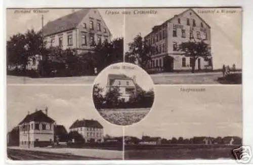 08148 Ak Gruss aus Crimmlitz Gasthof usw. 1928