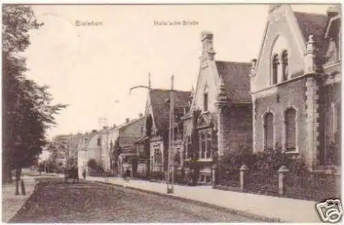 25450 Ak Eisleben Halle´sche Strasse 1908