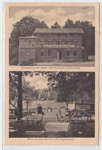 69375 Mehrbild Ak Gast- und Kurhaus Leinemühle bei Abberode Harz 1937