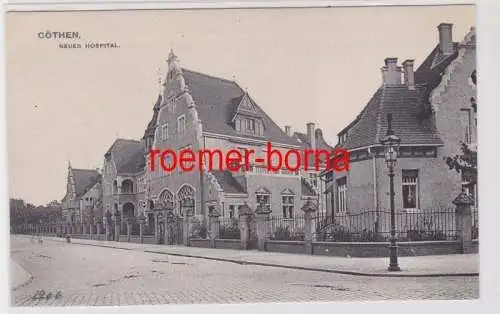 84625 Ak Cöthen Köthen Neues Hospital 1906