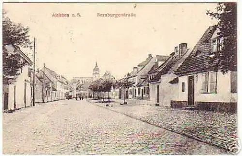 14341 Ak Alsleben a.S. Bernburgerstrasse um 1910