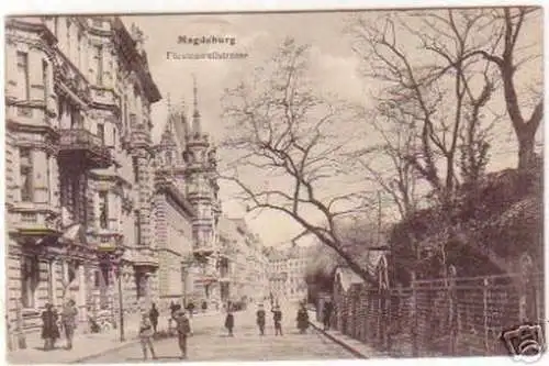 18808 Ak Magdeburg Fürstenwallstrasse um 1910