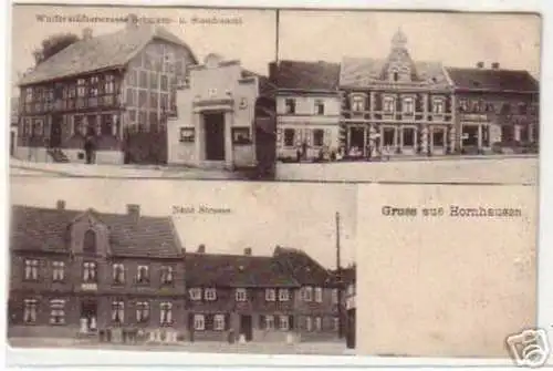 19438 Mehrbild Ak Gruß aus Hornhausen Gasthof um 1915