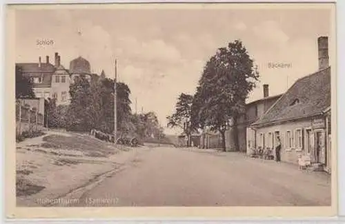 57174 Feldpost Ak Hohenthurm (Saalkreis) Schloß und Bäckerei 1944