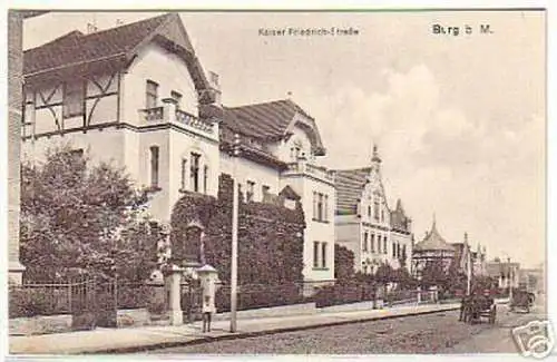 14003 Ak Burg Kaiser Friedrich Strasse um 1910