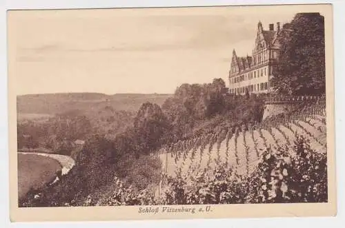 33158 AK Schloß Vitzenburg an der Unstrut mit Weinberg um 1930