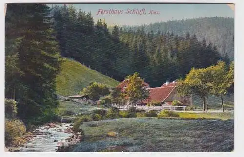 62982 Ak Forsthaus Schluft Harz 1912