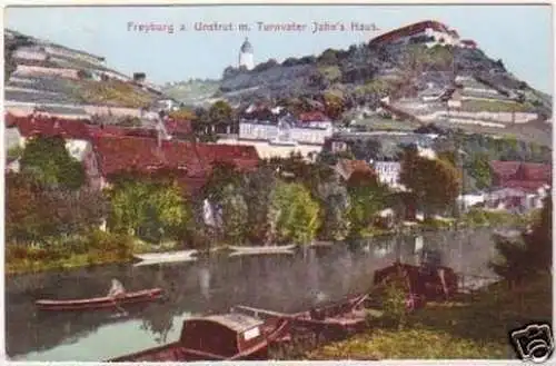 25849 Ak Freyburg a.U. Turnvater Jahn´s Haus 1908