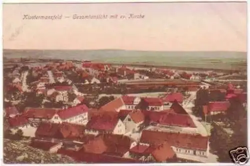 25736 Ak Klostermansfeld Gesamtansicht um 1920