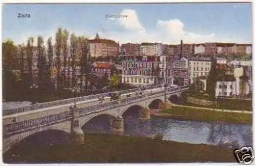 25762 Ak Zeitz Auebrücke um 1920