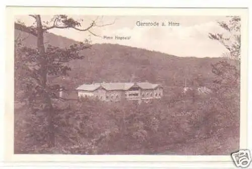 20925 Feldpost Ak Gernrode a.Harz Haus Hagental 1915