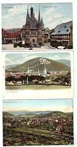 18687/3 Ak Wernigerode im Harz Rathaus usw. um 1910