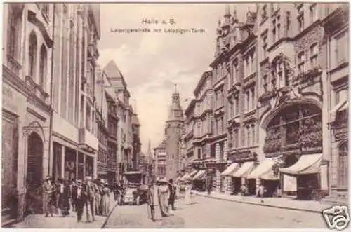 19752 Ak Halle an der Saale Leipzigerstrasse 1917