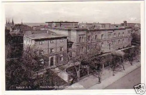 21187 Ak Halle Frauenklinik der Uni Kliniken um 1940