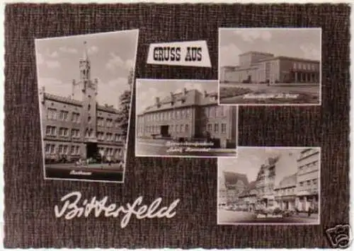 12789 Mehrbild Ak Gruß aus Bitterfeld 1962