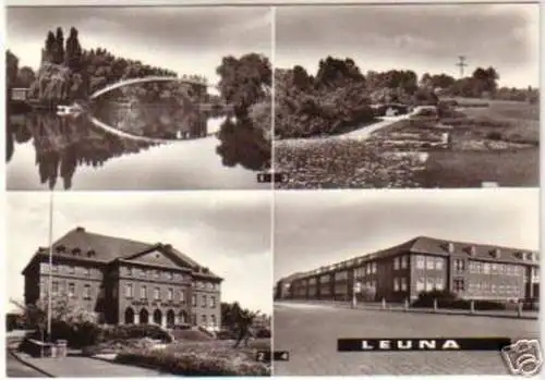 12081 Mehrbild Ak Leuna Kreis Merseburg 1983