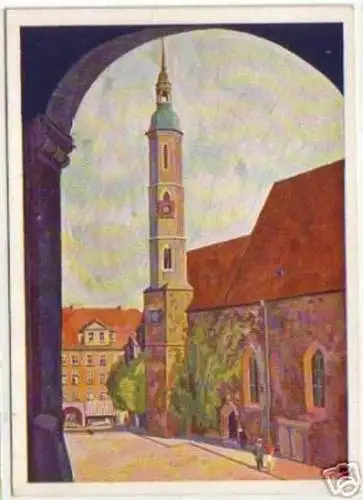 11957 AK Görlitz Der Mönch Strassenansicht um 1920