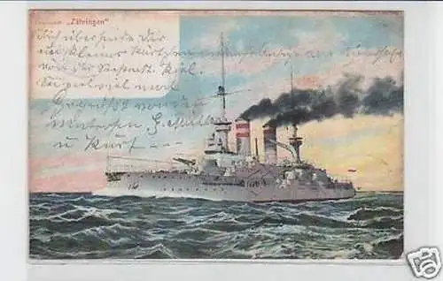 15912 Ak deutsches Linienschiff "Zähringen" 1904