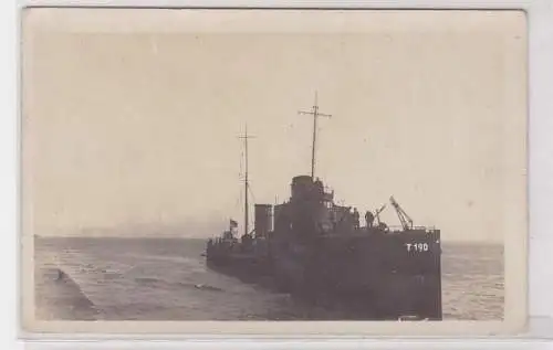 91259 Foto Ak Deutsches Torpedoboot T 190, um 1920