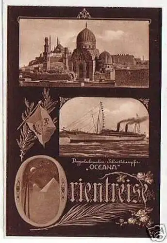 21870 Ak Orientreise Schnelldampfer "Oceana" um 1910