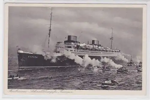 91068 Ak Turbinen Schnelldampfer 'Europa' um 1930